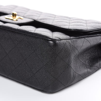 Chanel Caviar Quilted Jumbo Double Flap Black 9 of 9