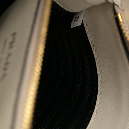 Prada Saffiano Cuir Calfskin Large Monochrome Top Handle Tote White 6 of 11