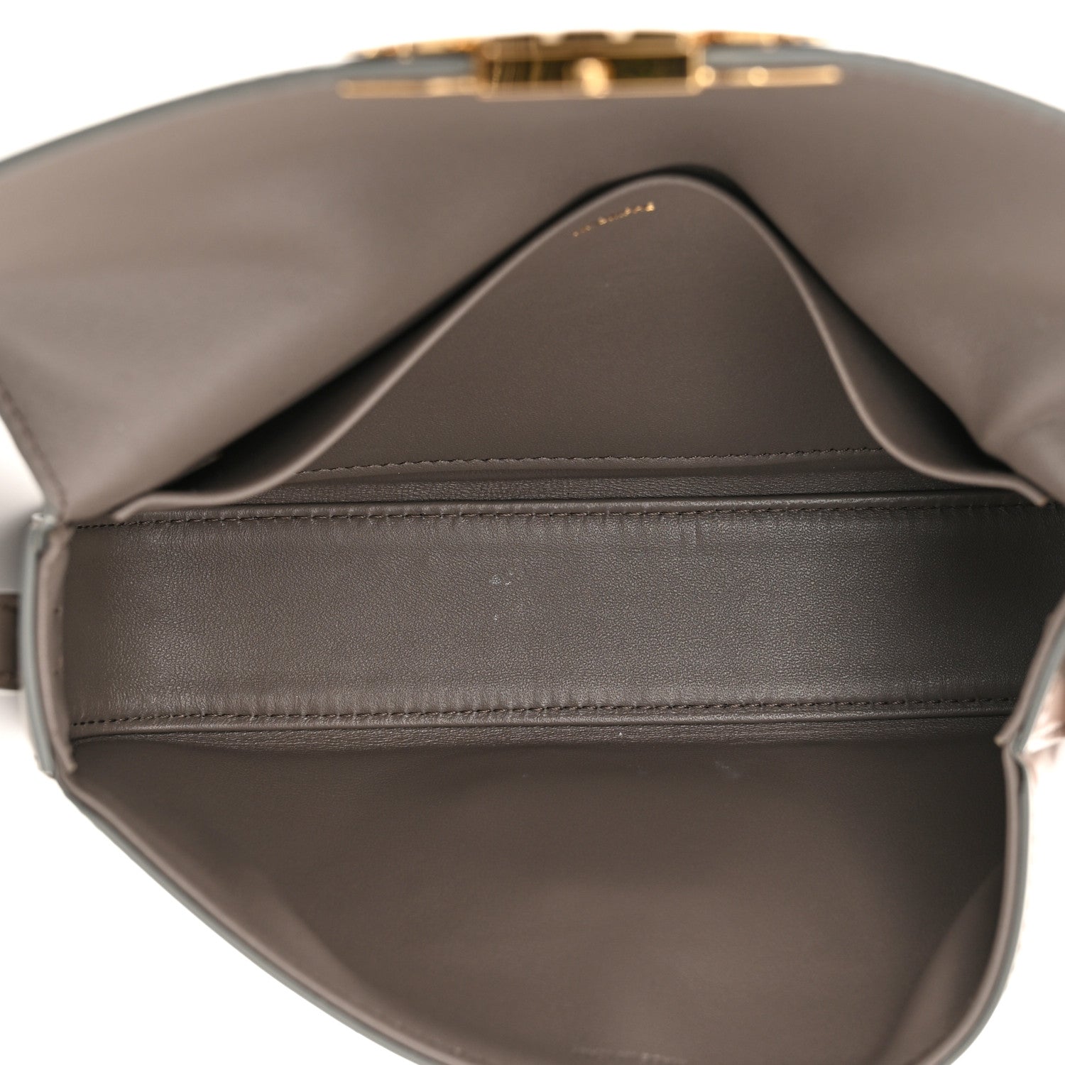 Celine Natural Calfskin Triomphe Shoulder Bag Pebble 5 of 10