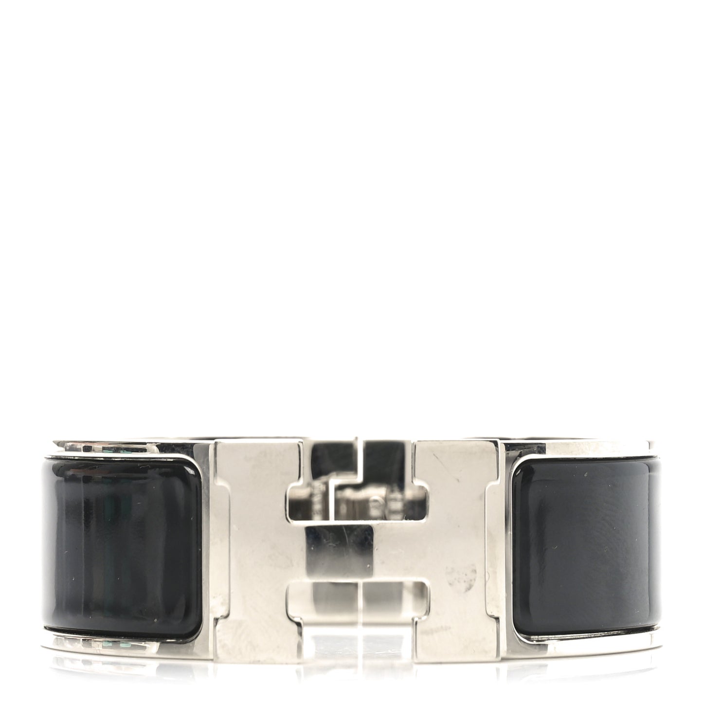 Enamel Wide Clic Clac H Bracelet PM Black