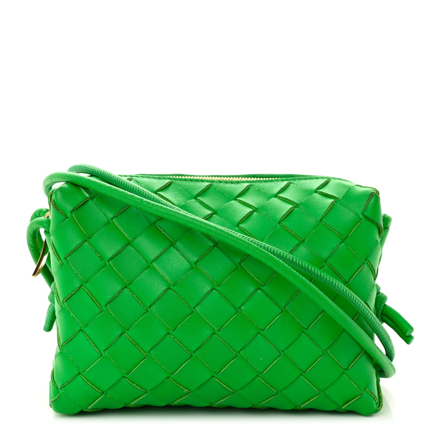 Nappa Intrecciato Mini Loop Camera Bag Parakeet