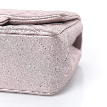 Chanel Metallic Goatskin Quilted Mini Rectangular Flap Pink 6 of 10