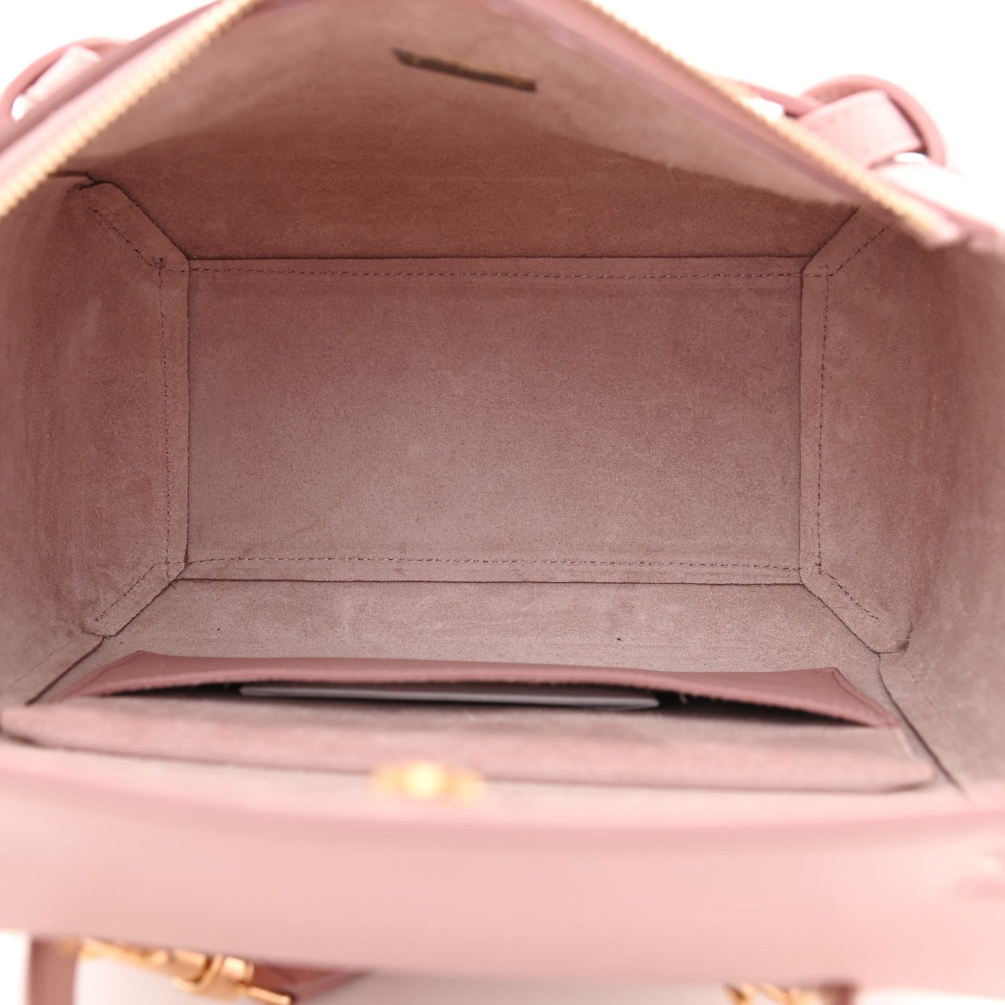 Grained Calfskin Micro Belt Bag Vintage Pink