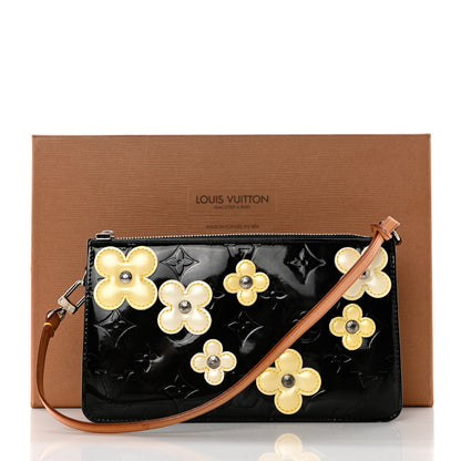 Louis Vuitton Vernis Lexington Fleurs Pochette Black 7 of 7