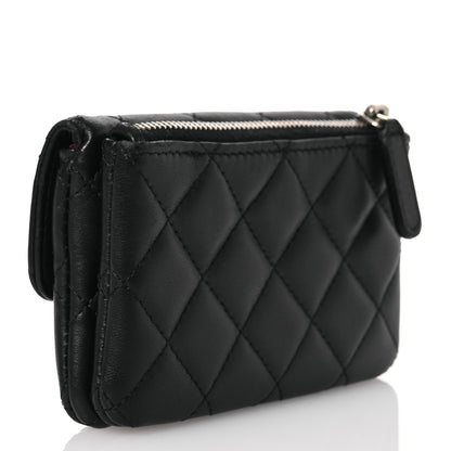 Chanel Lambskin Quilted Coin Purse Black 3 of 14