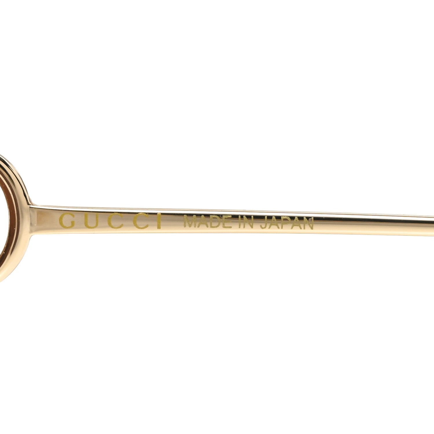 Gucci Metal Round Chain Sunglasses GG1203S Gold 5 of 7