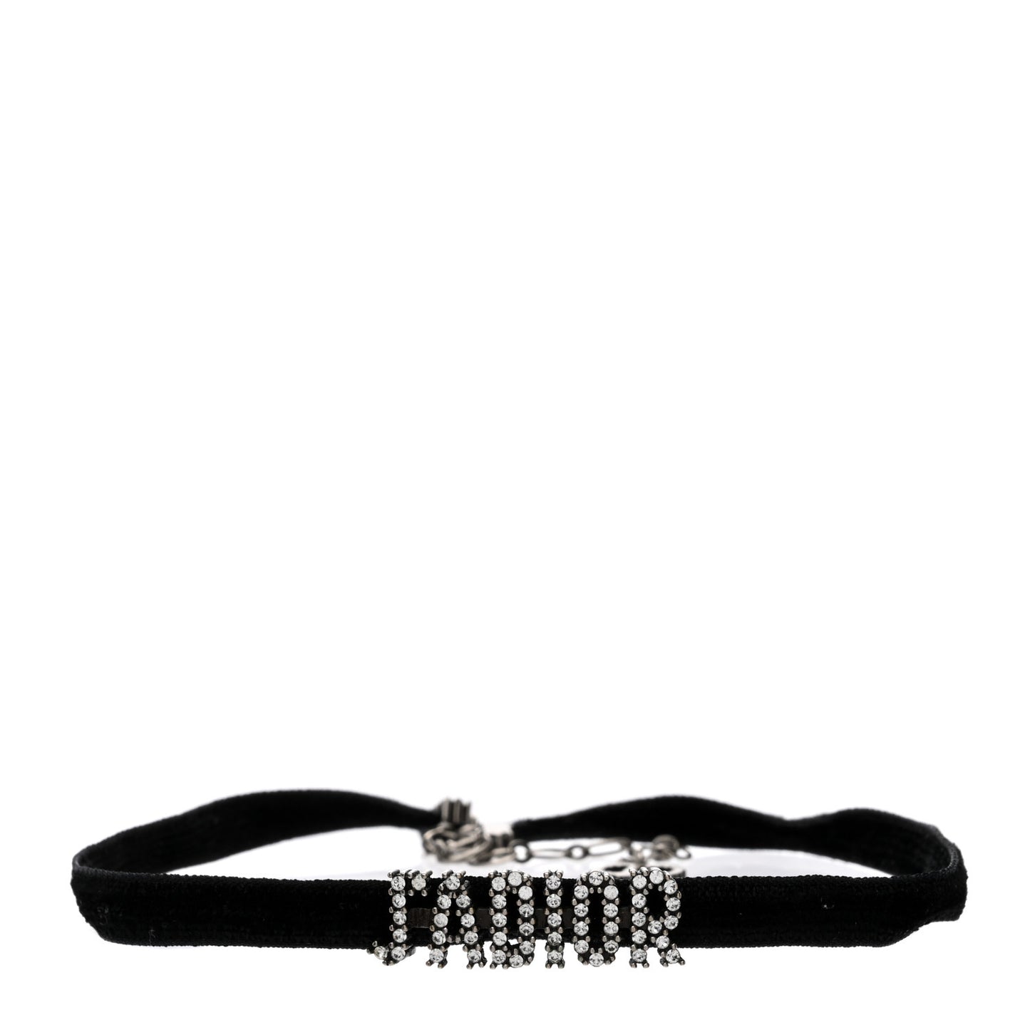 Velvet Crystal J’Adior Choker Necklace Black