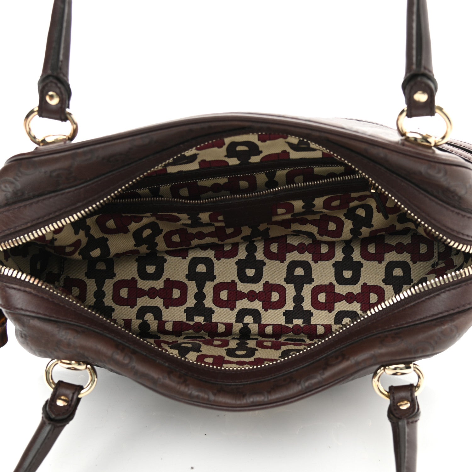 Gucci Guccissima Large Wave Boston Dark Brown 4 of 12