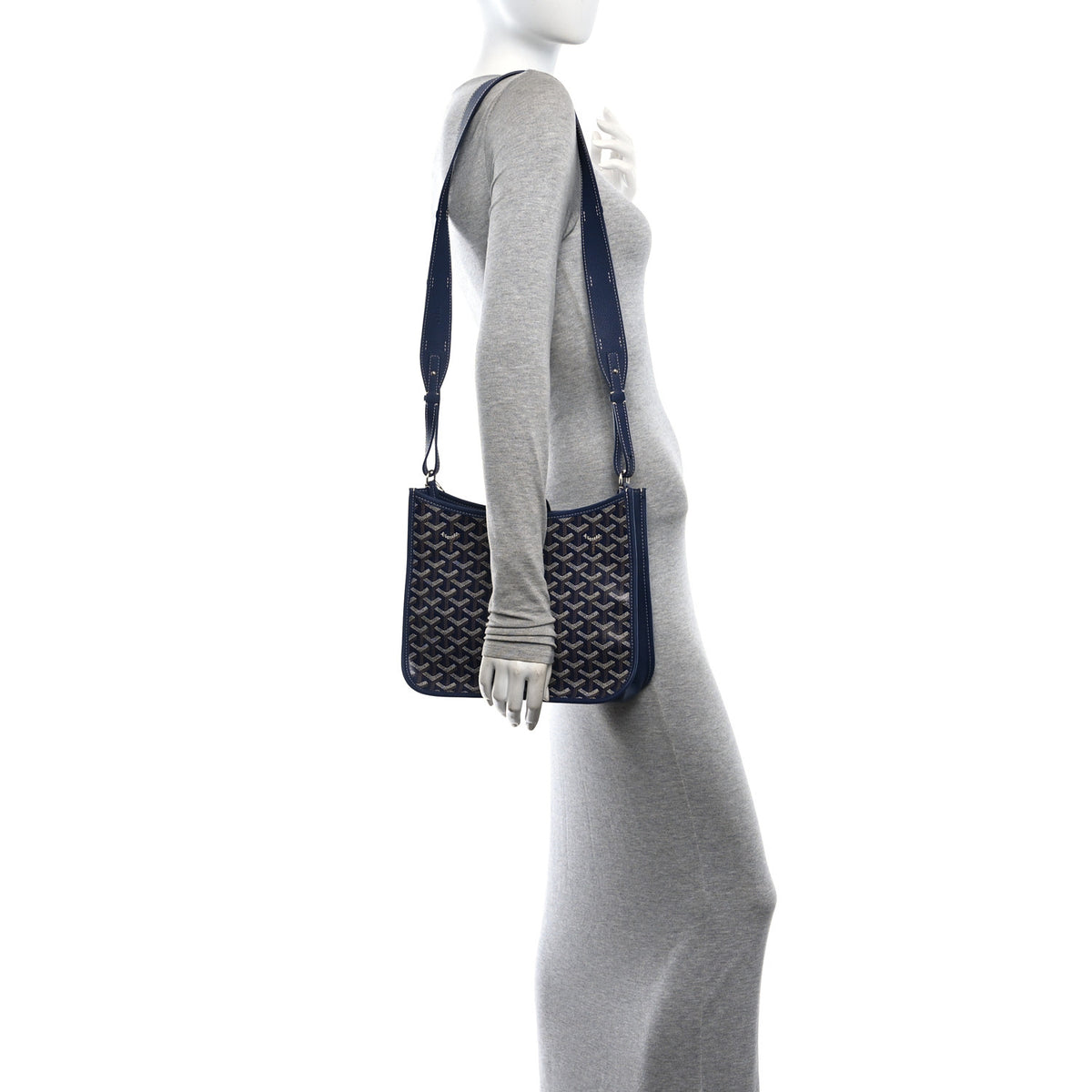 Goyardine Musette PM Bag Navy