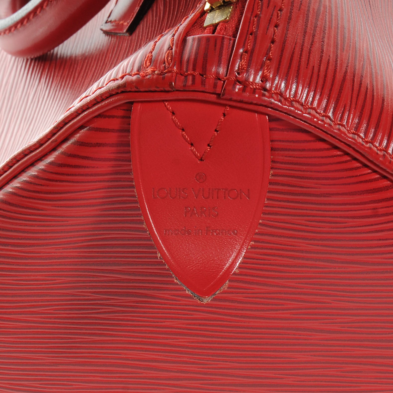 Louis Vuitton Epi Speedy 30 Red 7 of 8