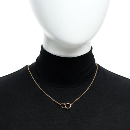 Cartier 18K Pink Gold Interlocking LOVE Necklace 2 of 6