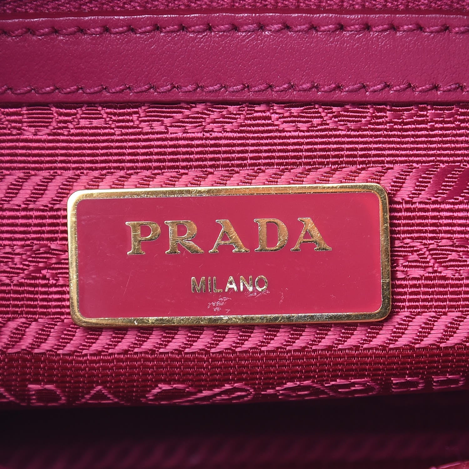 Prada Tessuto Nylon Soft Calf Double Zip Crossbody Bag Ibisco 7 of 11