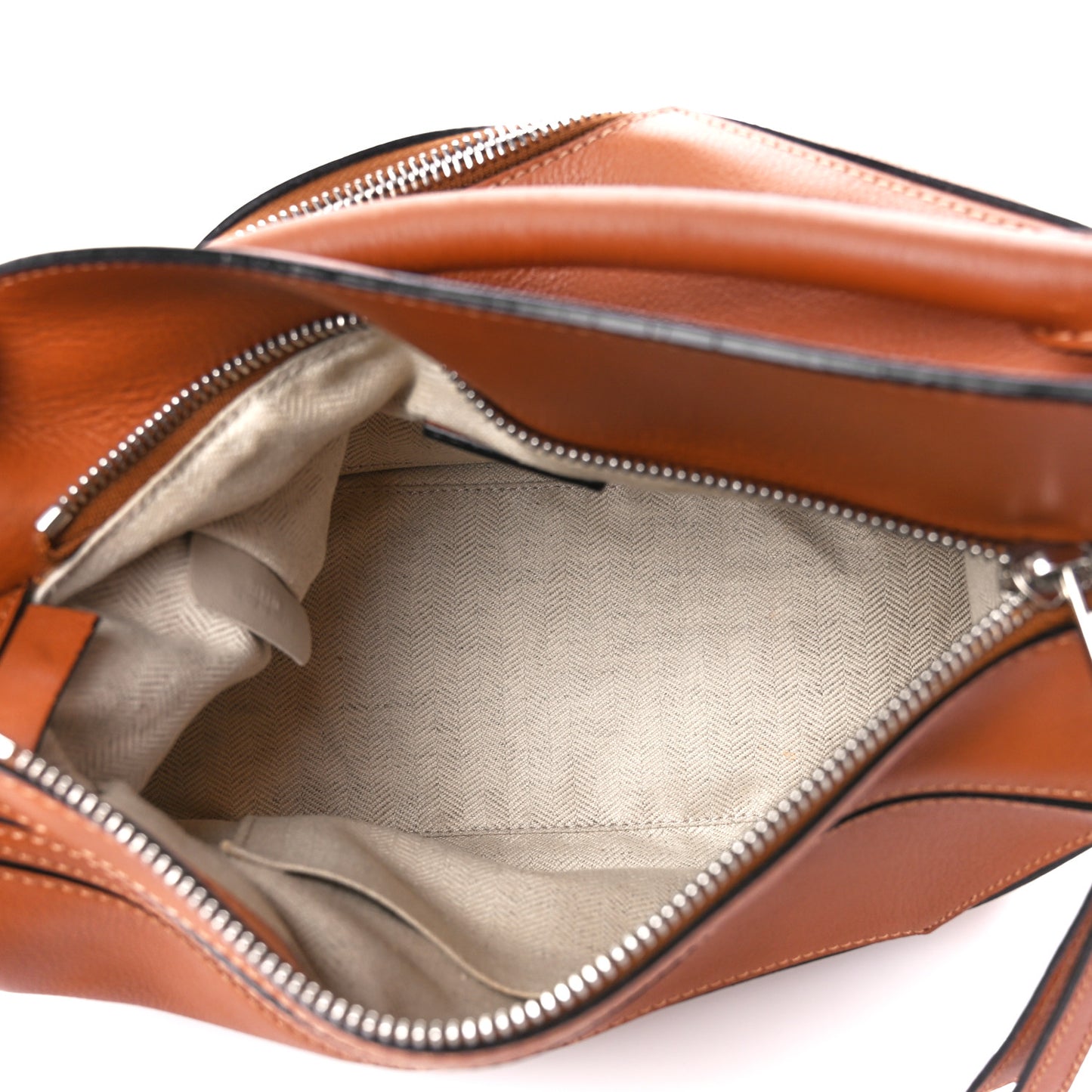 Calfskin Small Puzzle Bag Tan
