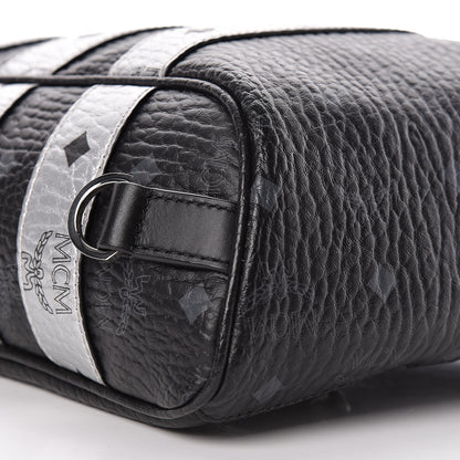 MCM Visetos Spot Medium Sling Bag Black Silver 9 of 10