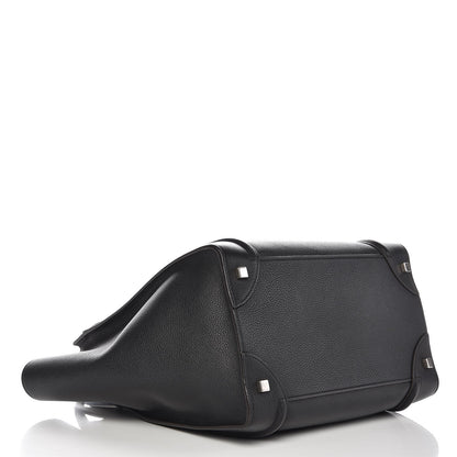 Celine Drummed Calfskin Mini Luggage Black 4 of 10