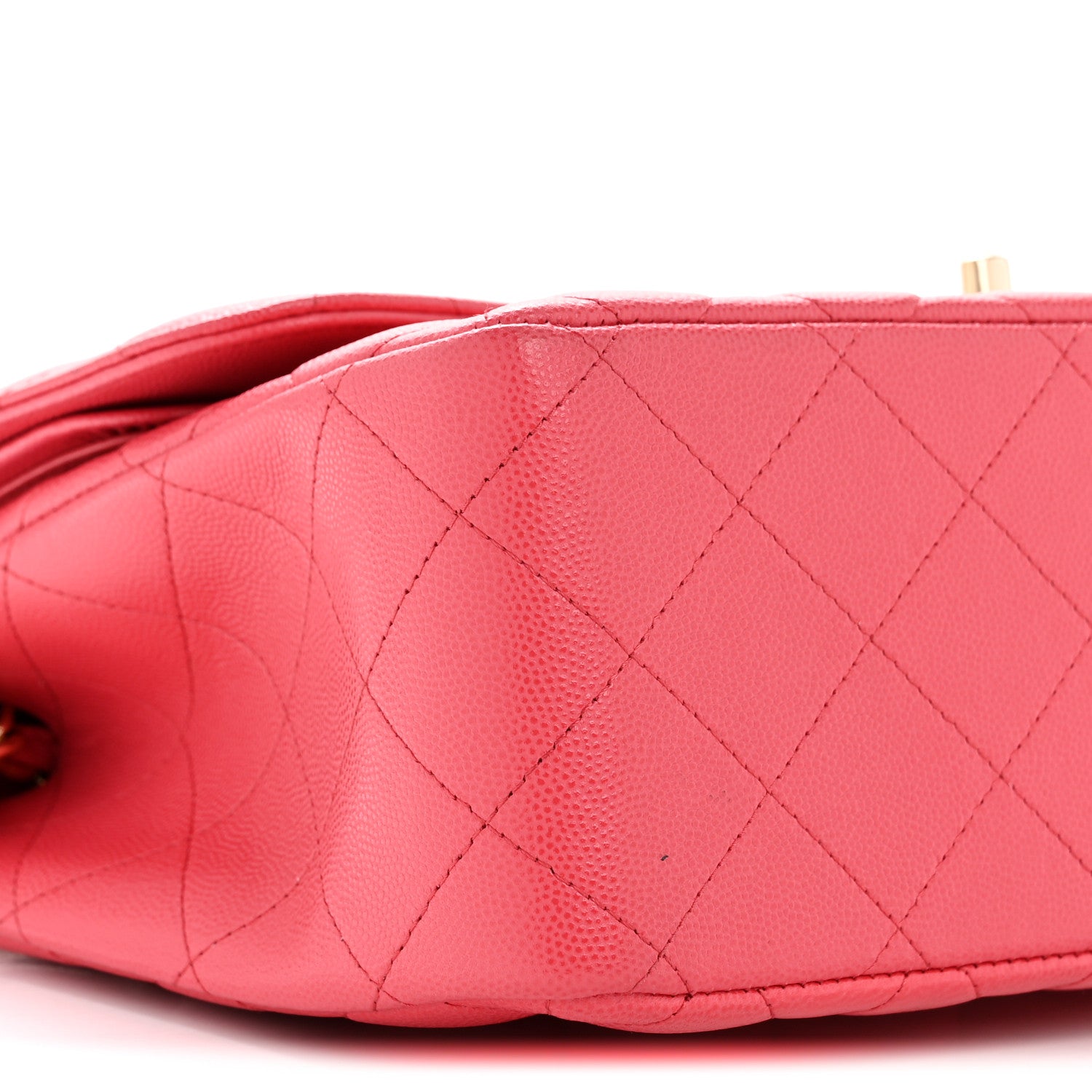 Chanel Caviar Quilted Jumbo Double Flap Dark Pink 9 of 11