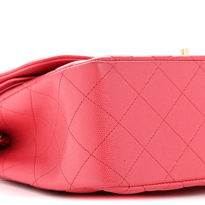 Chanel Caviar Quilted Jumbo Double Flap Dark Pink 9 of 11