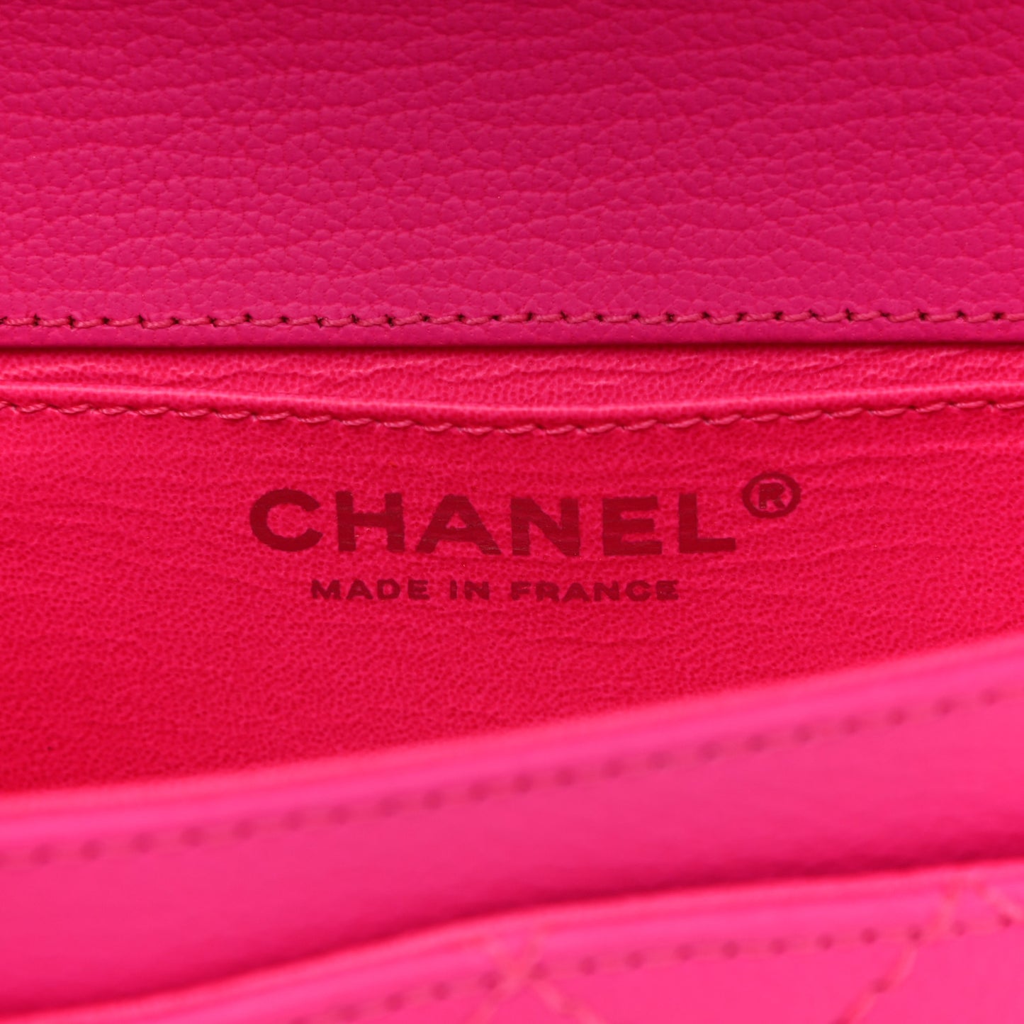 Goatskin Quilted 2.55 Reissue Flap Belt Bag Fluorescent Pink