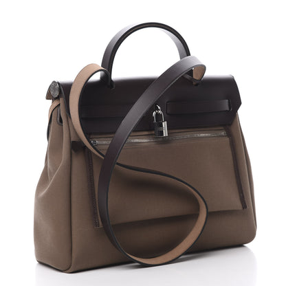 Hermes Vache Hunter Toile Herbag Zip 31 PM Etoupe Ebene 4 of 13