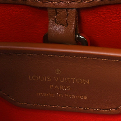 Louis Vuitton Canvas Calfskin Embroidered Braided Monogram Capucines BB Red 6 of 9