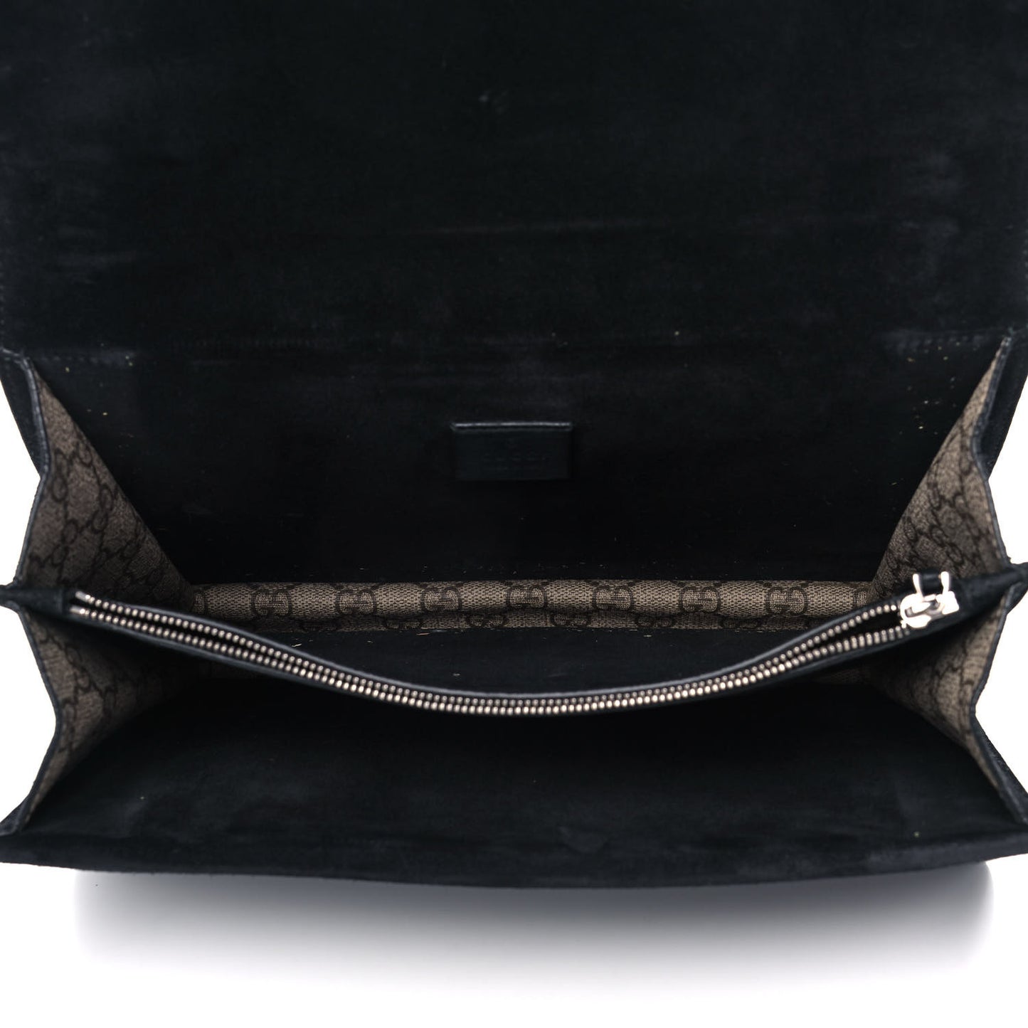 GG Supreme Monogram Medium Dionysus Shoulder Bag Black