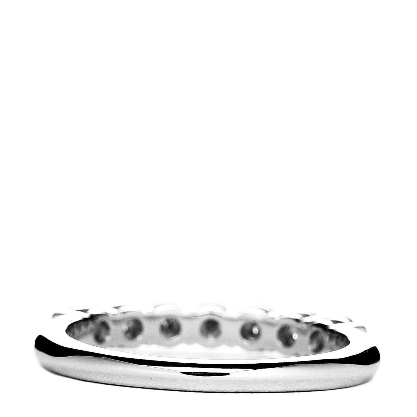Platinum Diamond 3mm Half Circle Embrace Band Ring 51 5.75