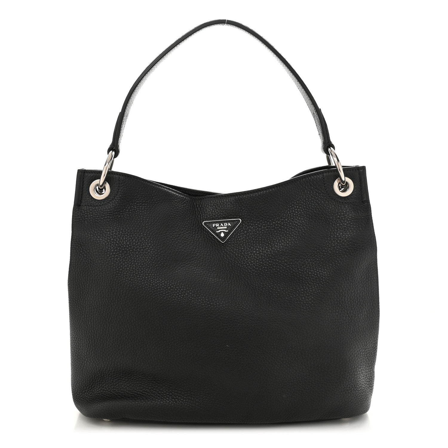 Prada Vitello Daino Hobo Black 1 of 11
