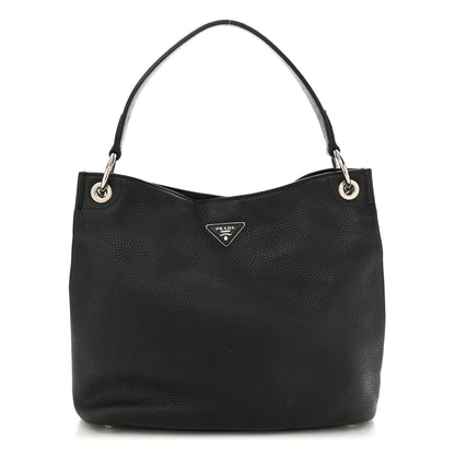 Prada Vitello Daino Hobo Black 1 of 11