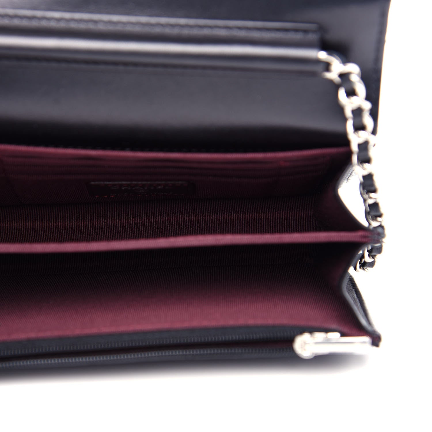 Chanel Lambskin Quilted Mini Wallet On Chain WOC Black 5 of 12