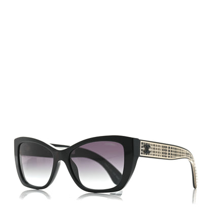 Chanel Acetate Metal Butterfly Sunglasses 71553 Black 1 of 7