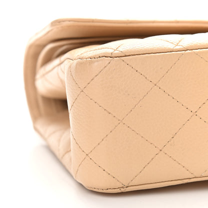 Chanel Caviar Quilted Medium Double Flap Beige Clair 9 of 10