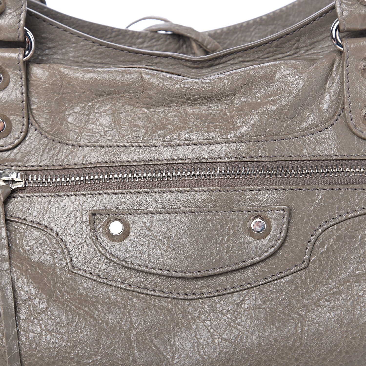 Balenciaga Agneau Classic Silver Hardware City Beige Liege 7 of 9