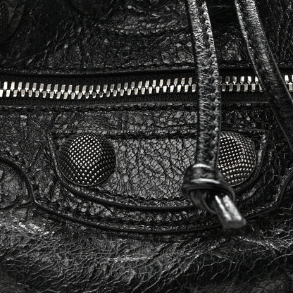 Balenciaga Agneau Arena Small Le Cagole Bucket Bag Black 8 of 10