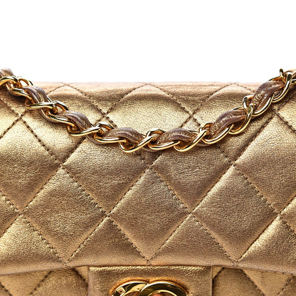 Chanel Metallic Lambskin Quilted Mini Square Flap Gold 19 of 19