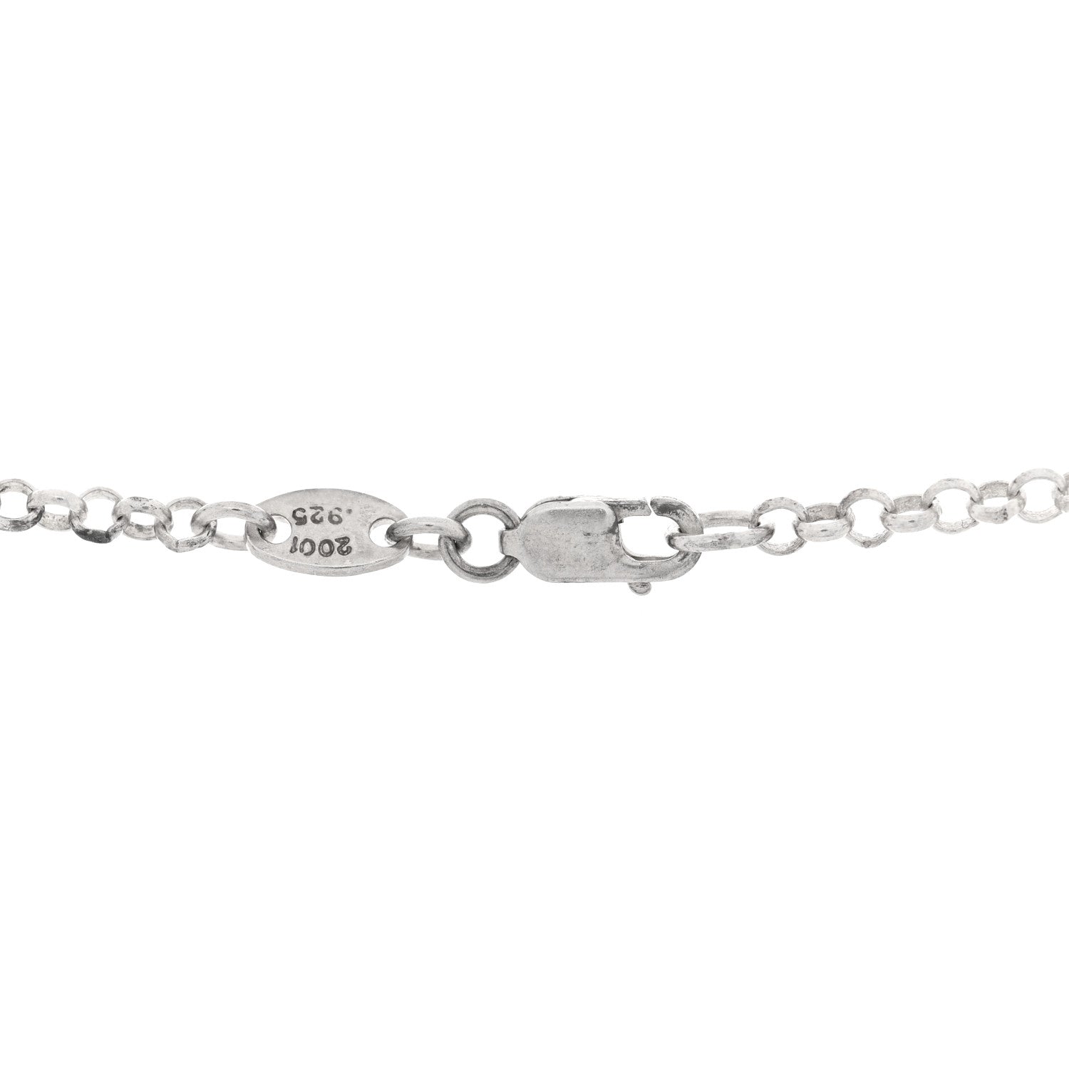 Chrome Hearts Sterling Silver Safety Pin Pendant Necklace 4 of 4