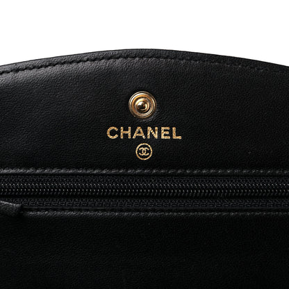 Chanel Caviar Timeless CC Wallet on Chain WOC Black 6 of 13