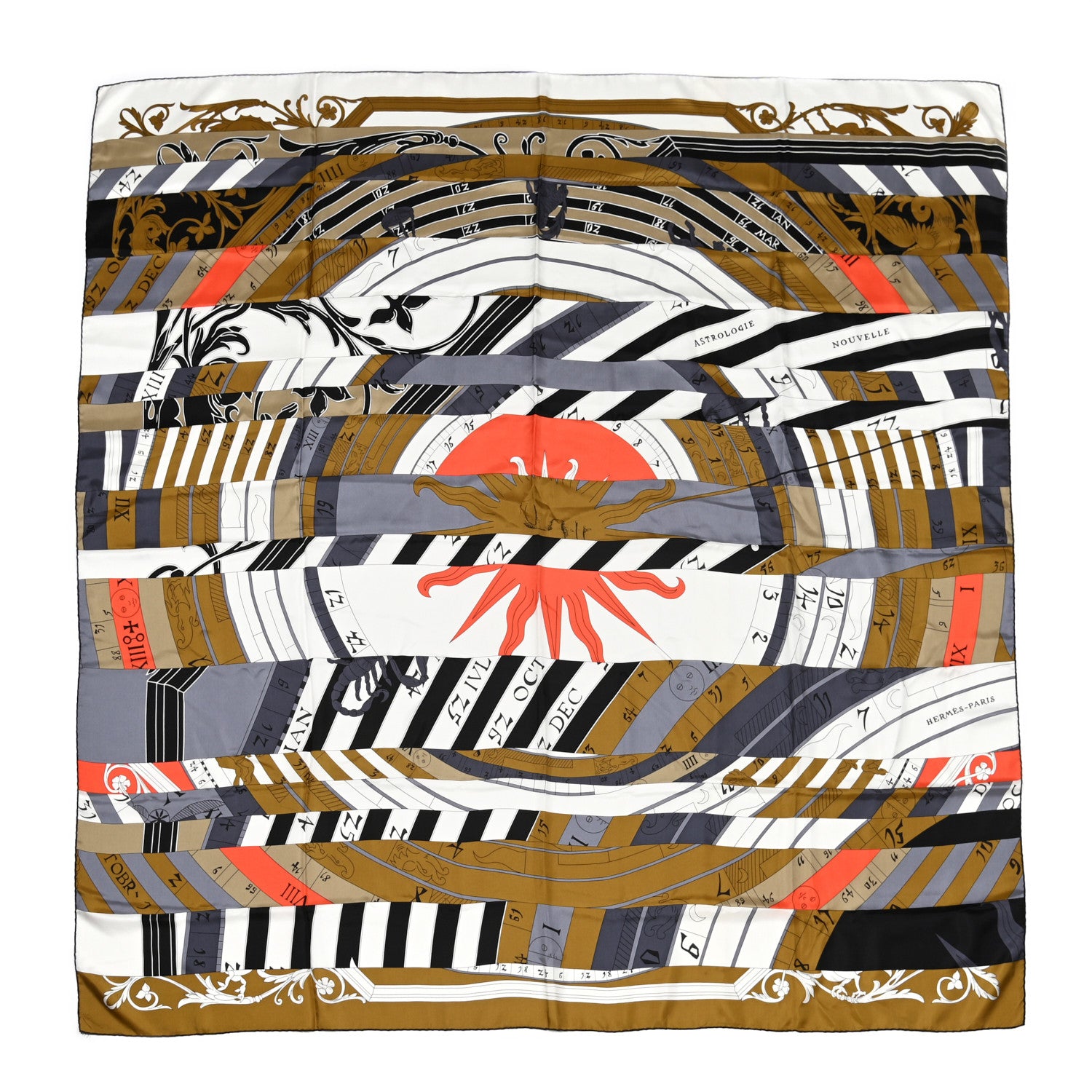 Hermes Silk Astrologie Nouvelle Scarf 1 of 5