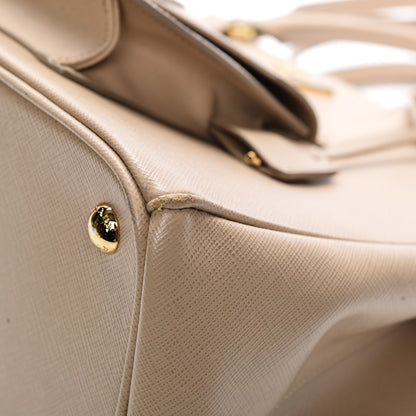 Prada Saffiano Lux Galleria Front Pocket Tote Sabbia 10 of 12