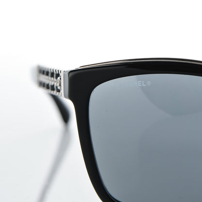 Chanel Calfskin Square Chain Sunglasses 5360-Q-A Black 7 of 8