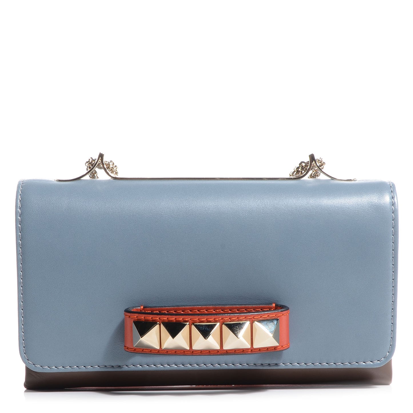 Nappa Colorblock Va Va Voom Shoulder Bag Sky Blue