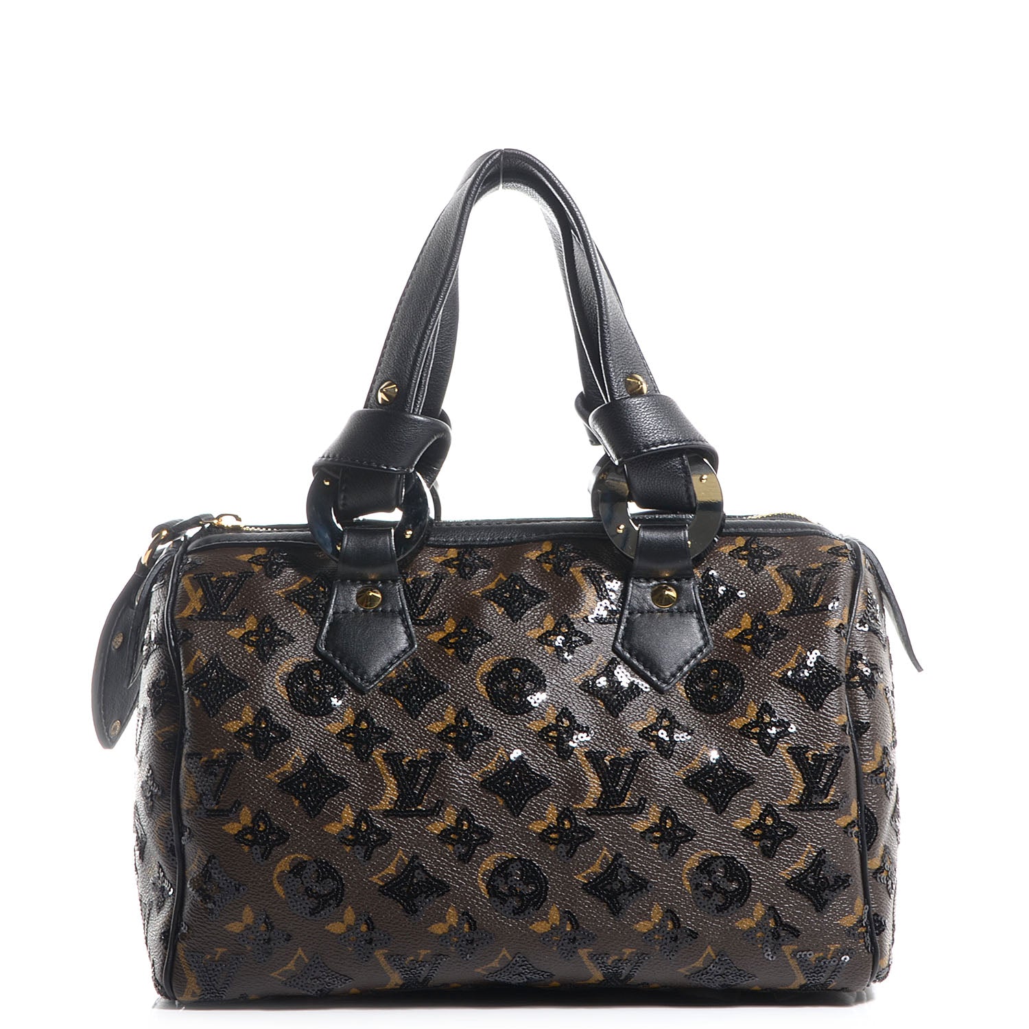 Louis Vuitton Monogram Sequins Eclipse Speedy 28 Black 1 of 7