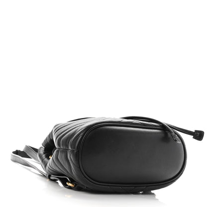 Gucci Calfskin Matelasse GG Marmont Flap Backpack Black 4 of 9