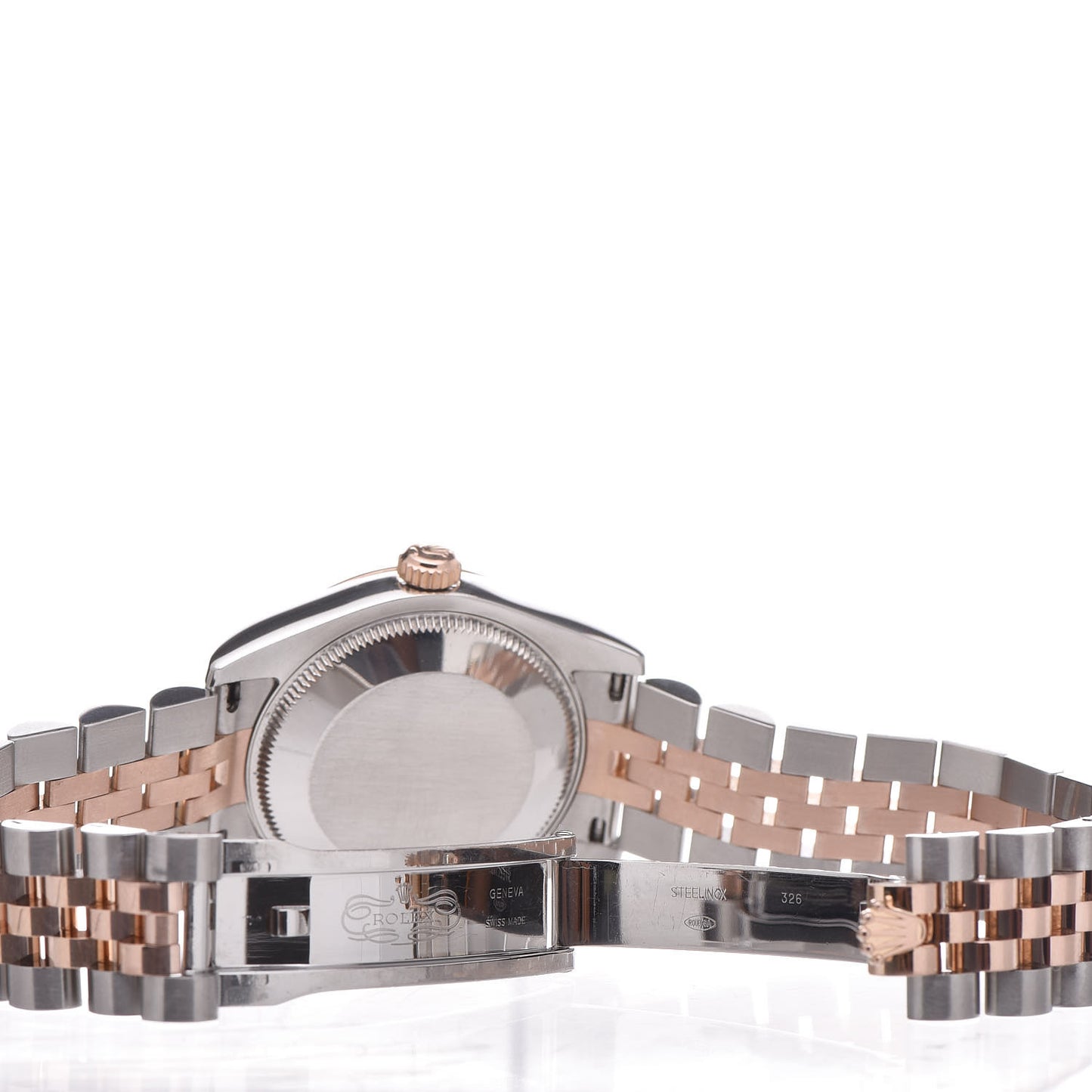 Stainless Steel 18K Everose Gold Diamond 31mm Oyster Perpetual Datejust Watch Silver 178271