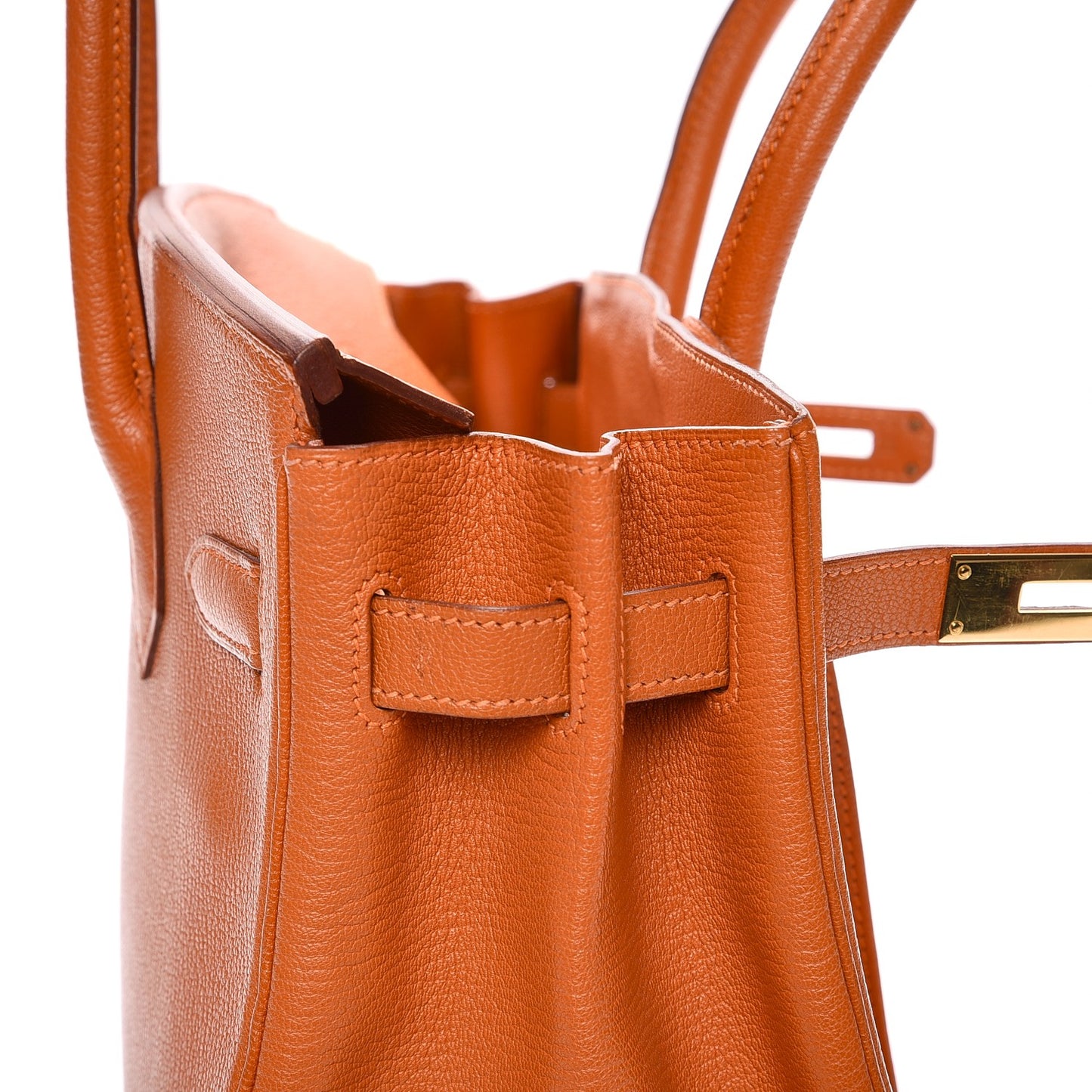 Chevre de Coromandel Birkin 30 Potiron
