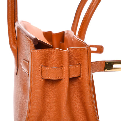 Hermes Chevre de Coromandel Birkin 30 Potiron 17 of 26