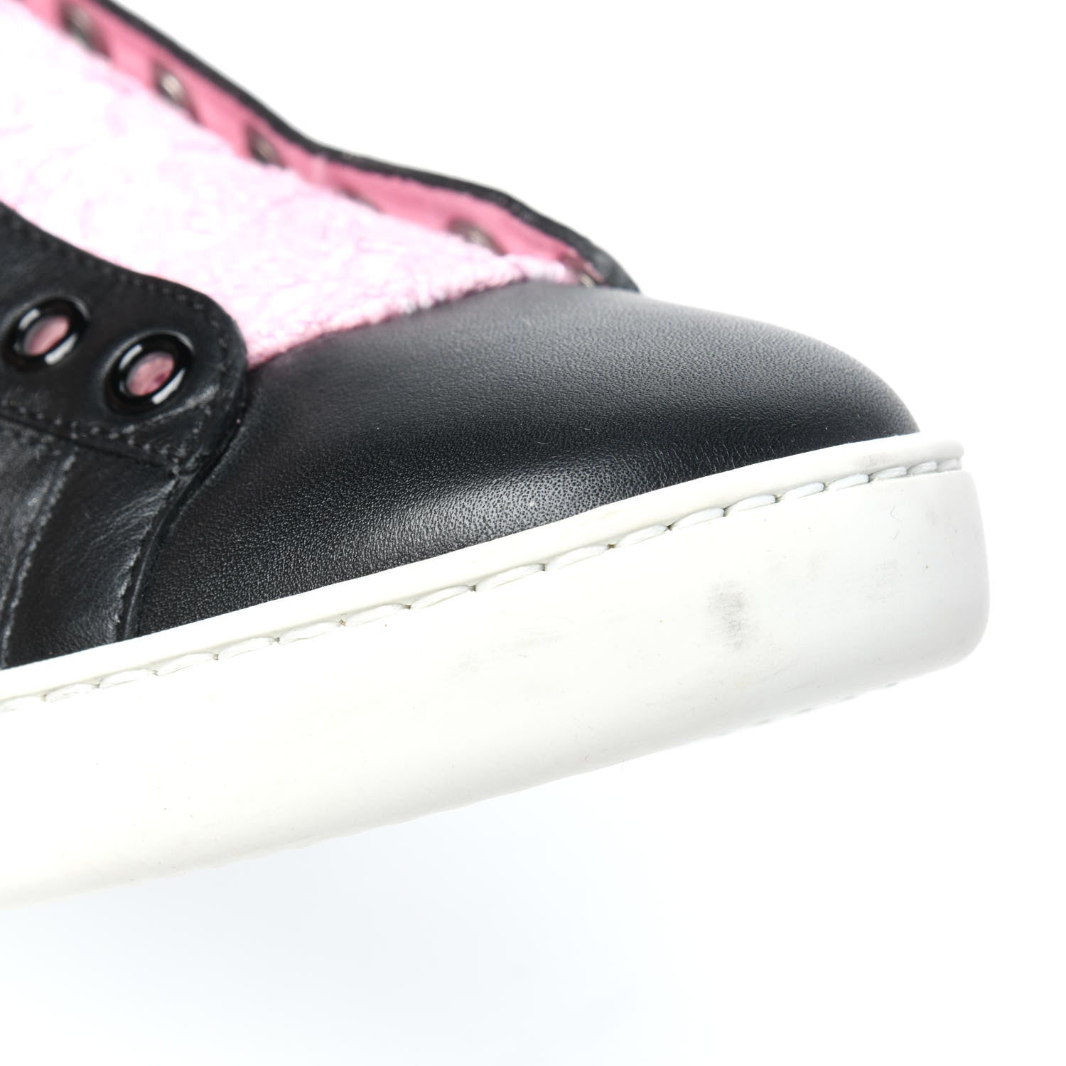 Gucci Calfskin Lace Ayers Sylvie Web Womens New Ace High Top Sneakers 39 Black 8 of 10