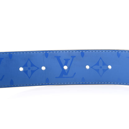 Louis Vuitton Calfskin Monogram 40mm LV Initiales Reversible Belt 90 36 Blue 5 of 6