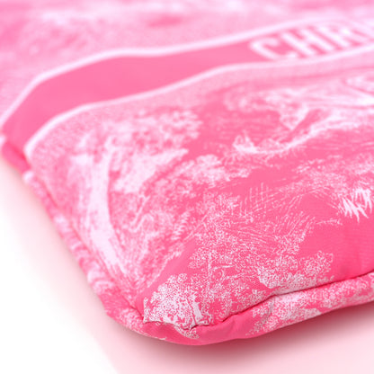 Christian Dior Embroidered Toile De Jouy Diortravel Zipped Pouch Pink 8 of 9