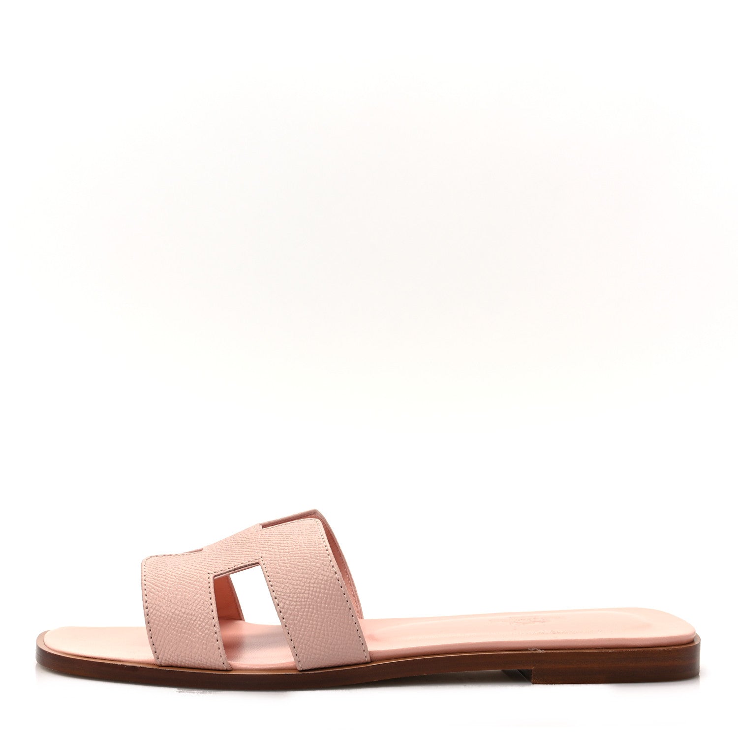 Hermes Epsom Oran Sandals 39.5 Rose Pale 1 of 9