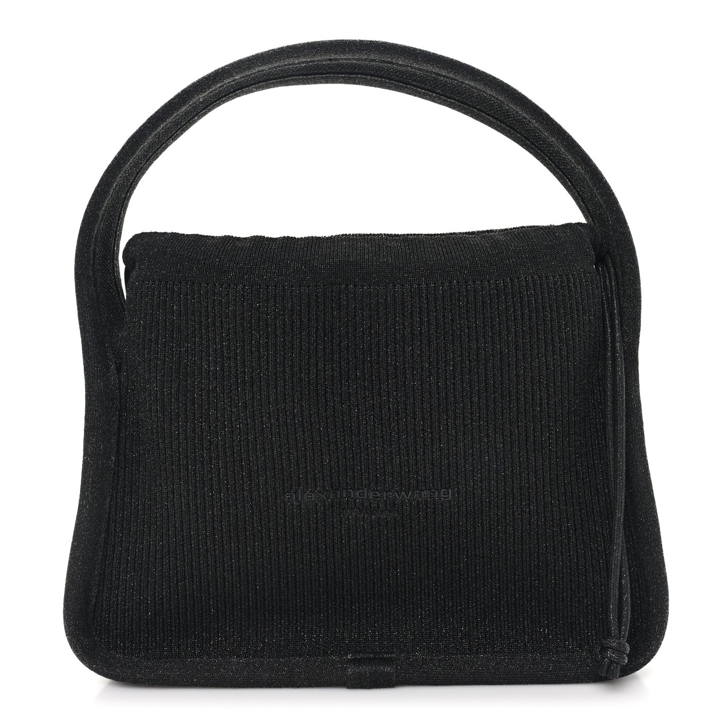 Ribbed Knit Small Ryan Bag Black